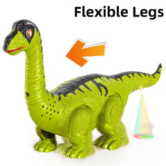 TEMI charging base powers the dinosaur figures for motion and light effects.