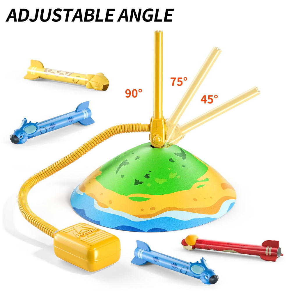 TEMI Dinosaur Rocket Launcher T-Rex rocket for dynamic outdoor launches