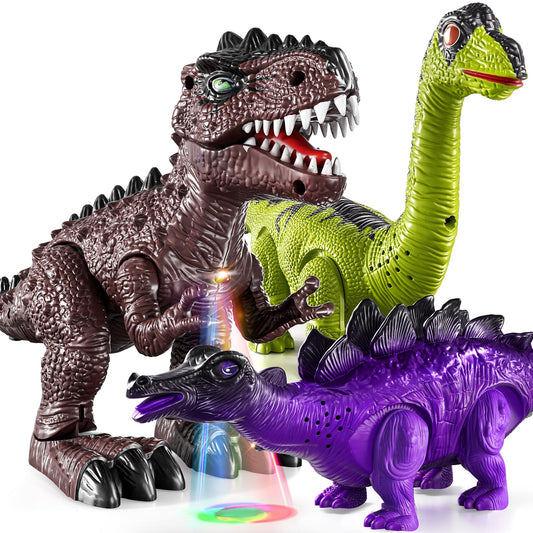 TEMI walking tyrannosaurus toy with lights and roar for active play.