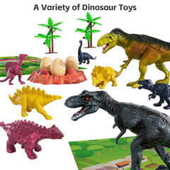 TEMI dinosaur eggs and trees scene enhances world-building play.