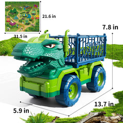 TEMI eight dinosaur figures including two medium tyrannosaurs for mix and match storytelling.