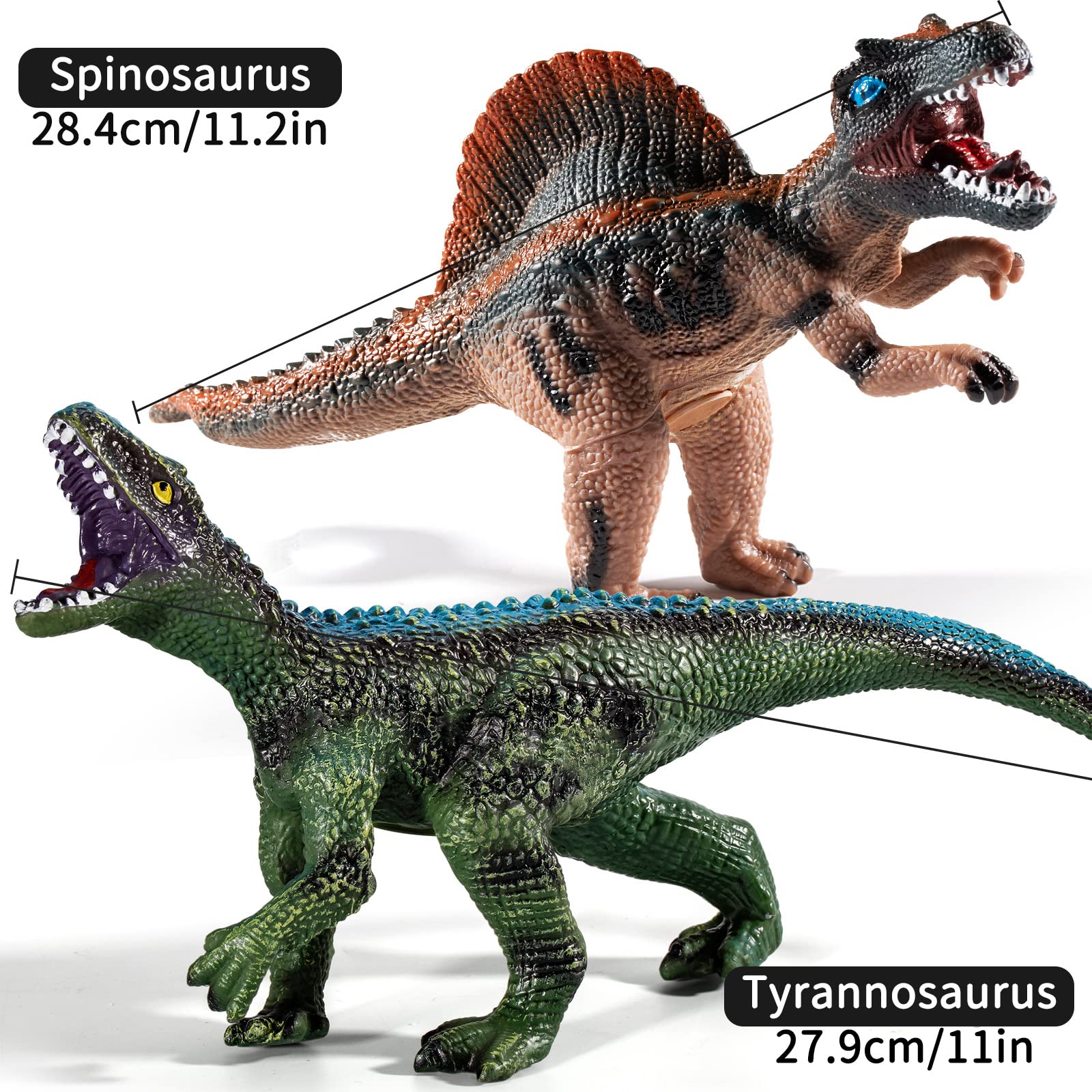 TEMI Gigantosaurus figure featuring detailed textures supports educational play and display.
