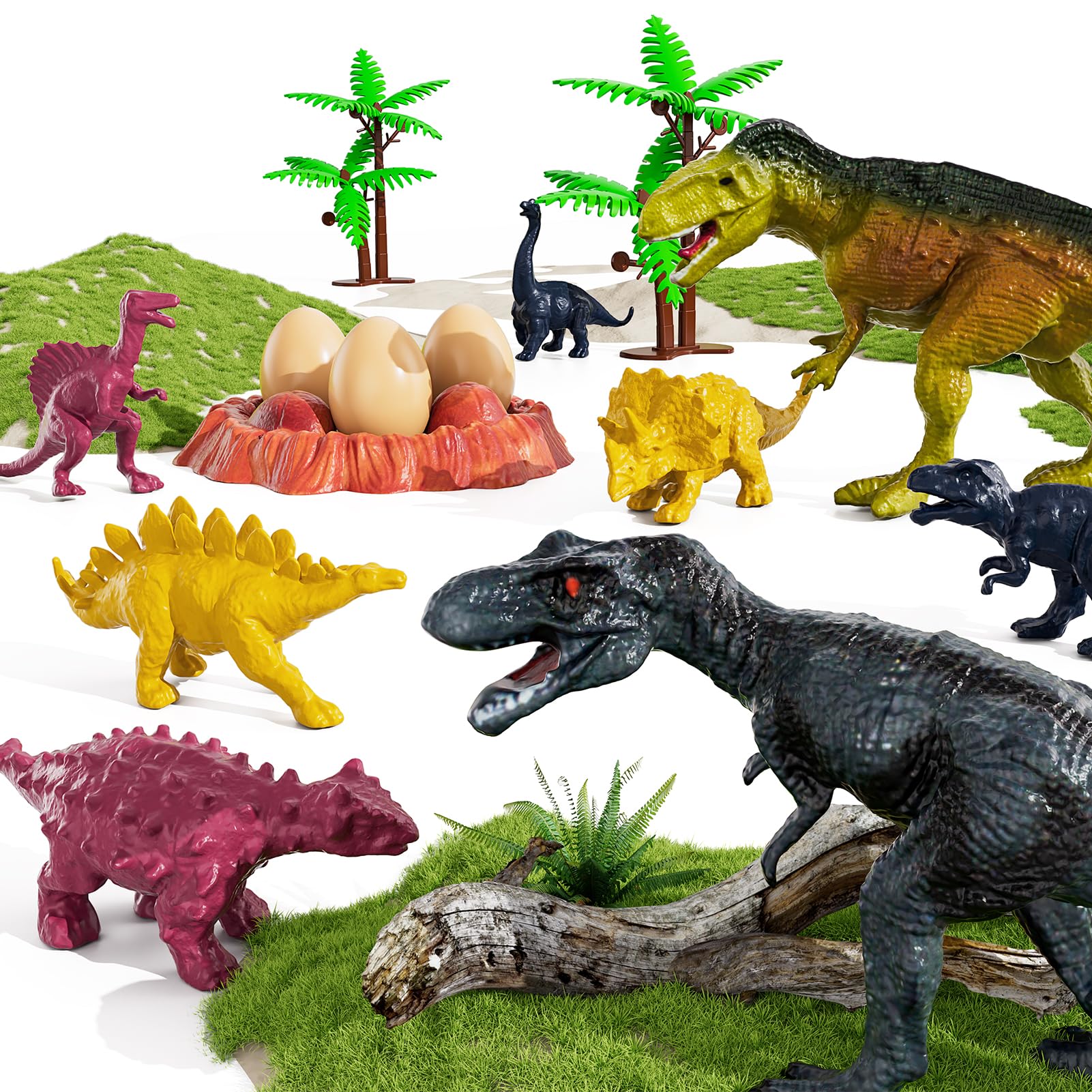 TEMI dinosaur trees enrich the scene with a lush backdrop for exploration.