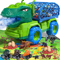TEMI dinosaur truck with spray feature for interactive, imaginative play.