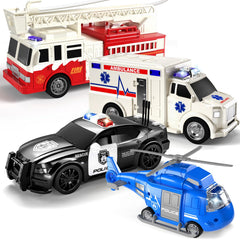 TEMI emergency helicopter with lights and sounds for imaginative flights