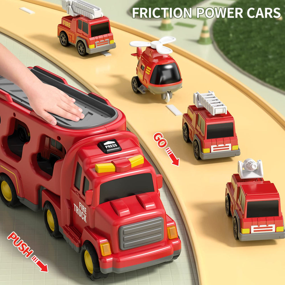 TEMI Fire Trucks helicopter adds airborne rescue to pretend missions