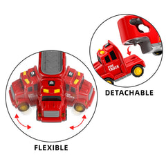 TEMI Fire Trucks kids playing indoors and outdoors with rotating parts