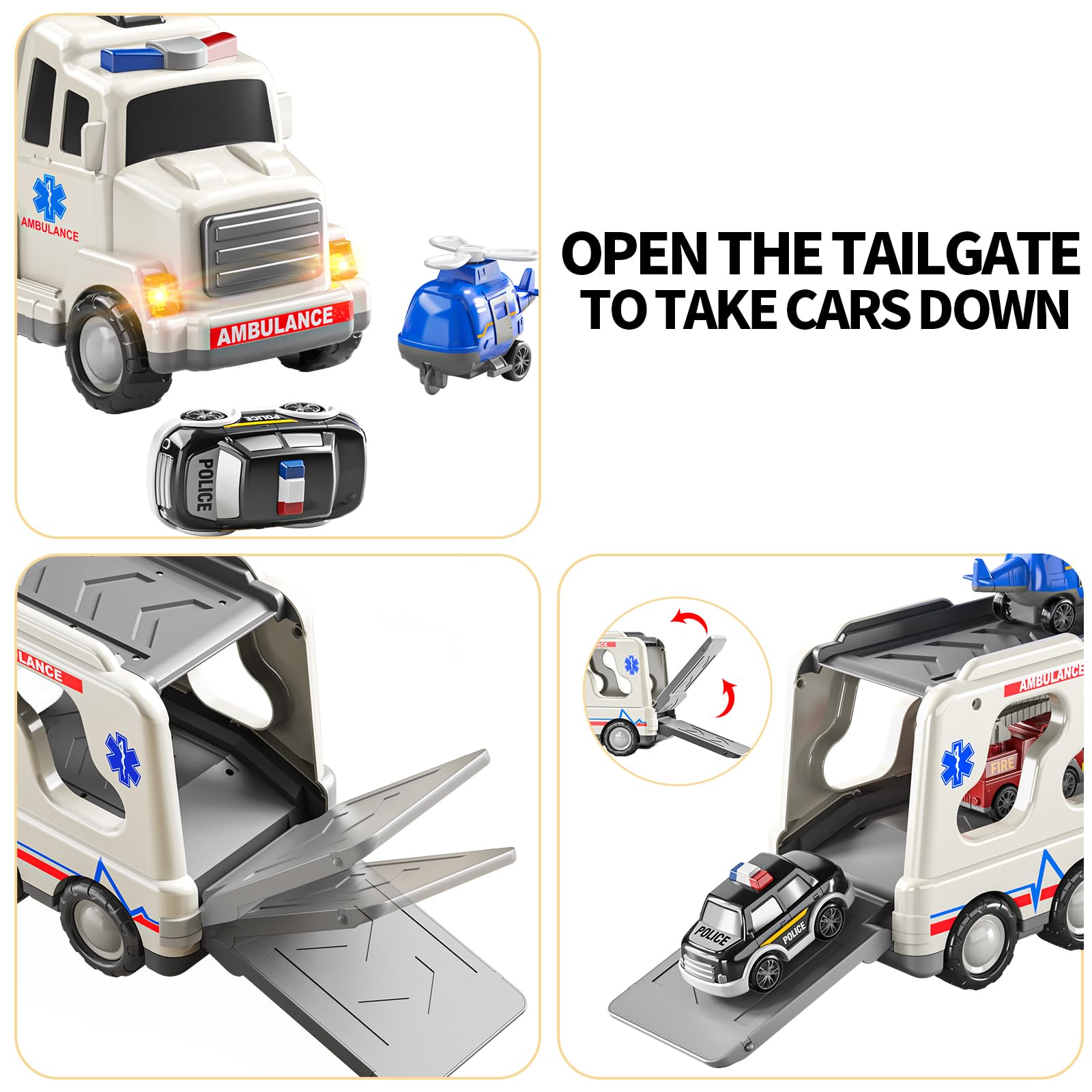 TEMI friction-powered car set delivering push-driven action