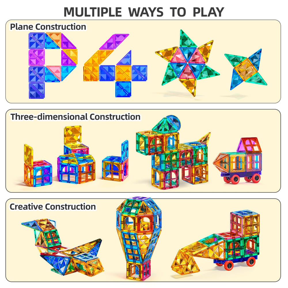 TEMI magnet tiles with strong magnets support sturdy, lasting builds.