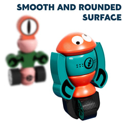 Kids playing with TEMI magnets robots during collaborative play