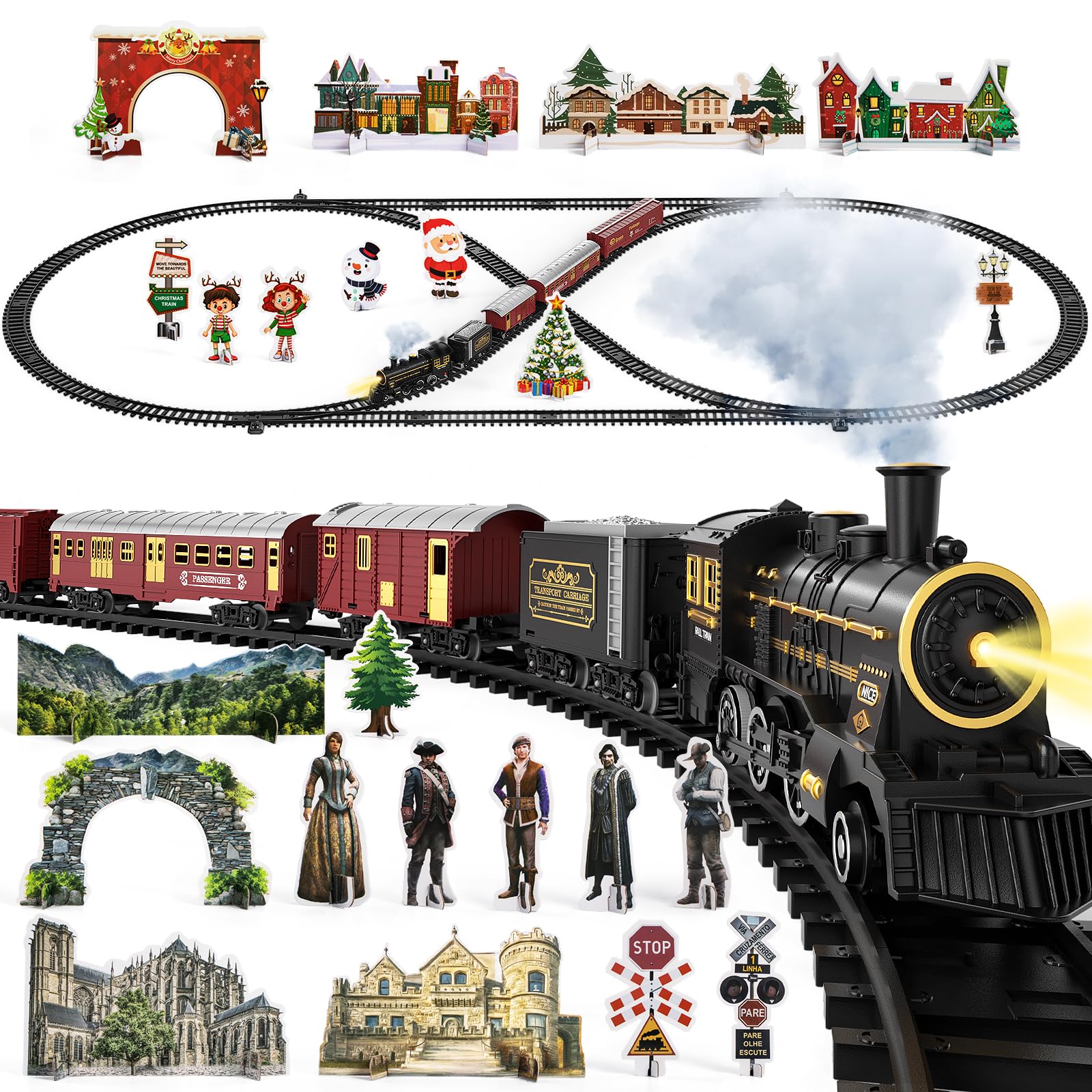 TEMI train set batteries and USB charger for easy setup