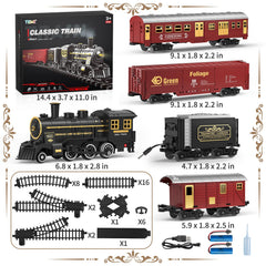 TEMI train set coal car for realistic cargo play