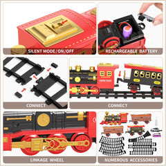 TEMI Train Set curved tracks shape a smooth looping layout