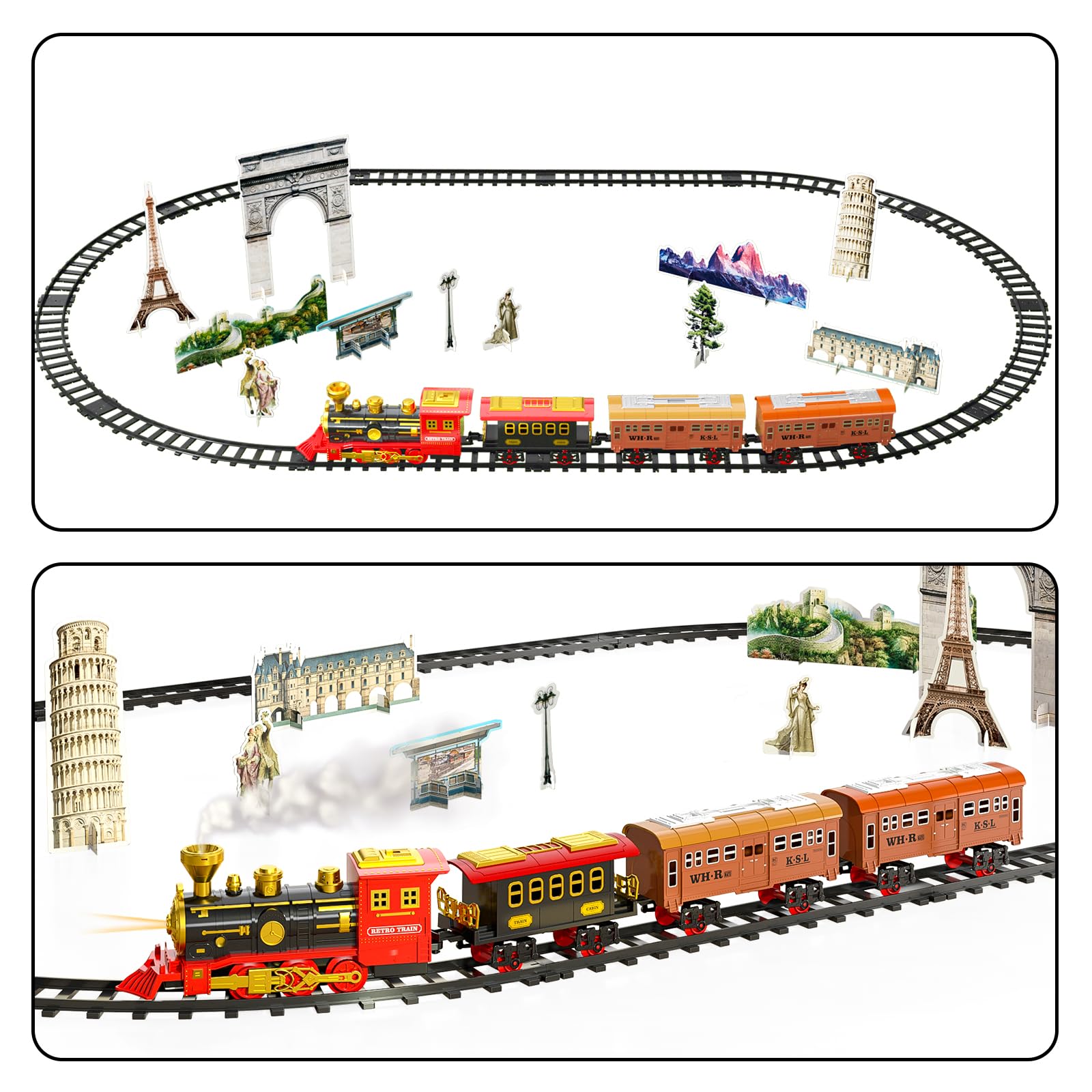 TEMI Train Set straight tracks for stable, expanding routes
