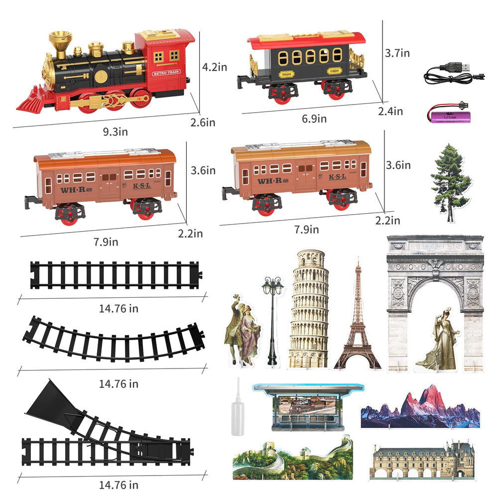 TEMI Train Set track layout options invite creative configurations