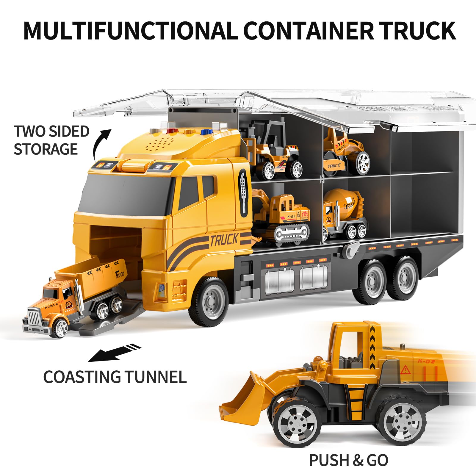 TEMI interactive truck offers lights and sounds for immersive scenes.