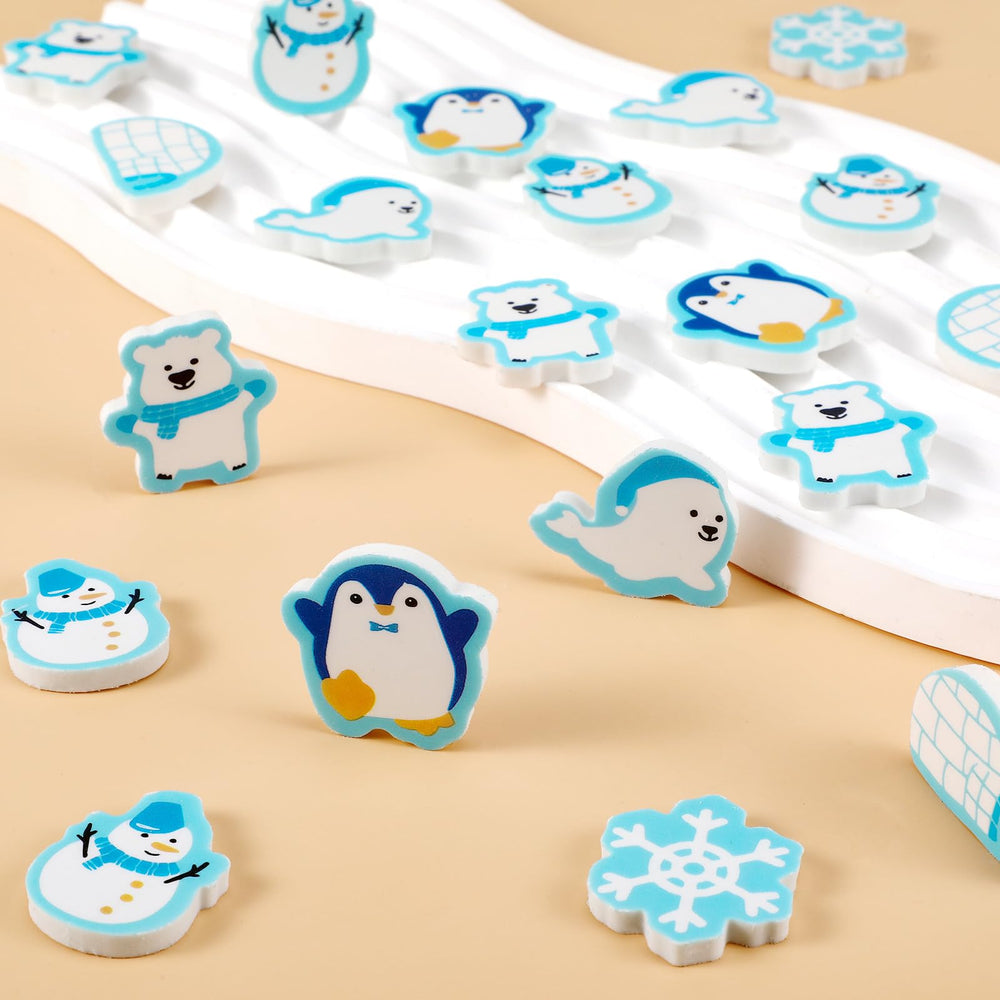 Tenare winter erasers penguin: durable eraser for classroom activities and gifts