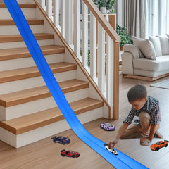 Tenndar Flex Track compatible with Hot Wheels and 1:64 cars.