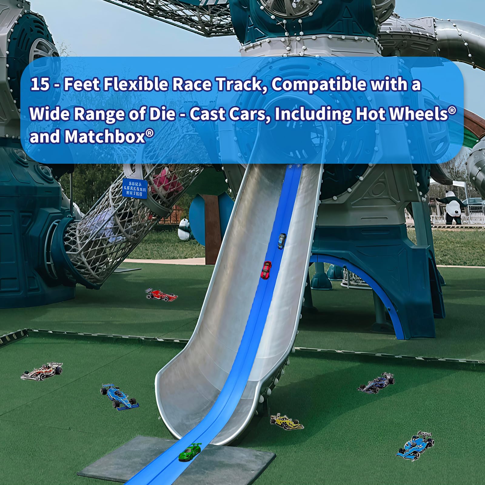 Tenndar Flex Track rolls up compactly for easy storage and transport.