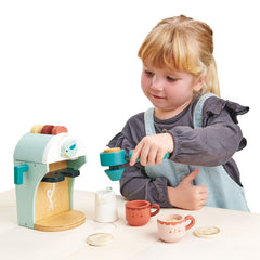 Tender Leaf Toys Babyccino Maker bird dial close-up shows charming design