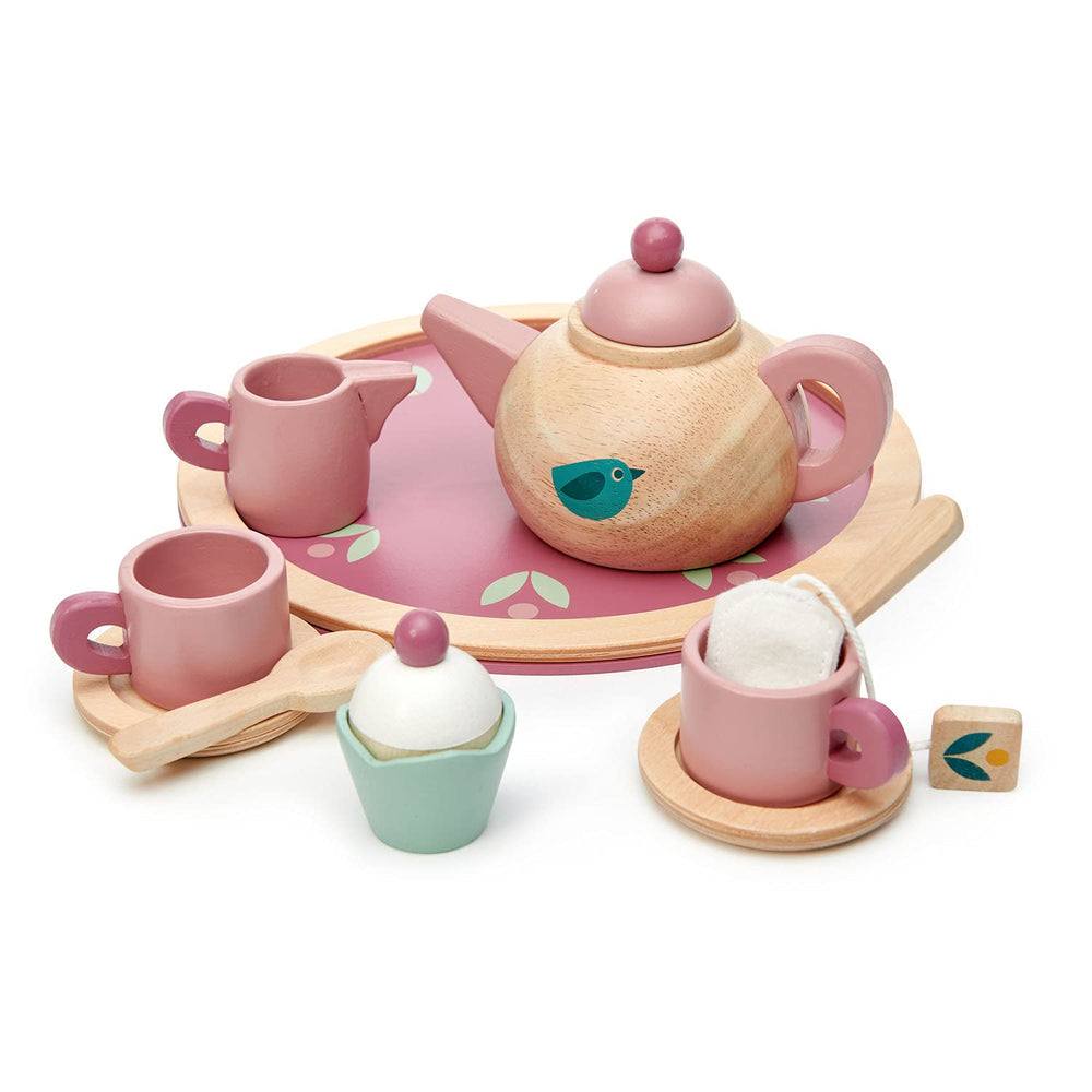 Tender Leaf Birdie Tea Set cupcake enhances storytelling during tea parties.