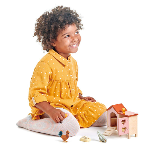 Tender Leaf Toys feeding trough and accessories for caring, interactive play
