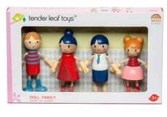 Tender Leaf Toys multicultural doll family for inclusive miniature storytelling.