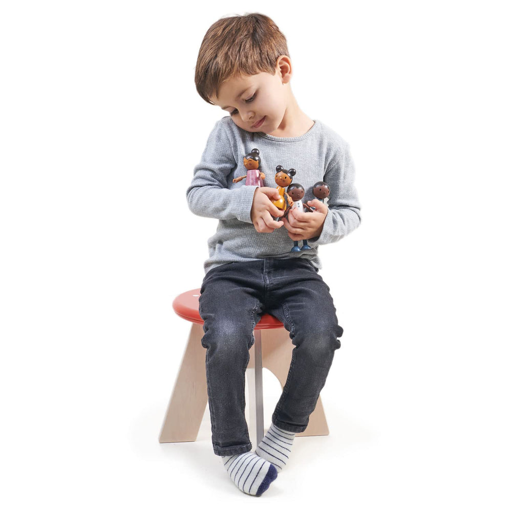 Tender Leaf Toys Humming Bird family faces hand-painted with warm expressions