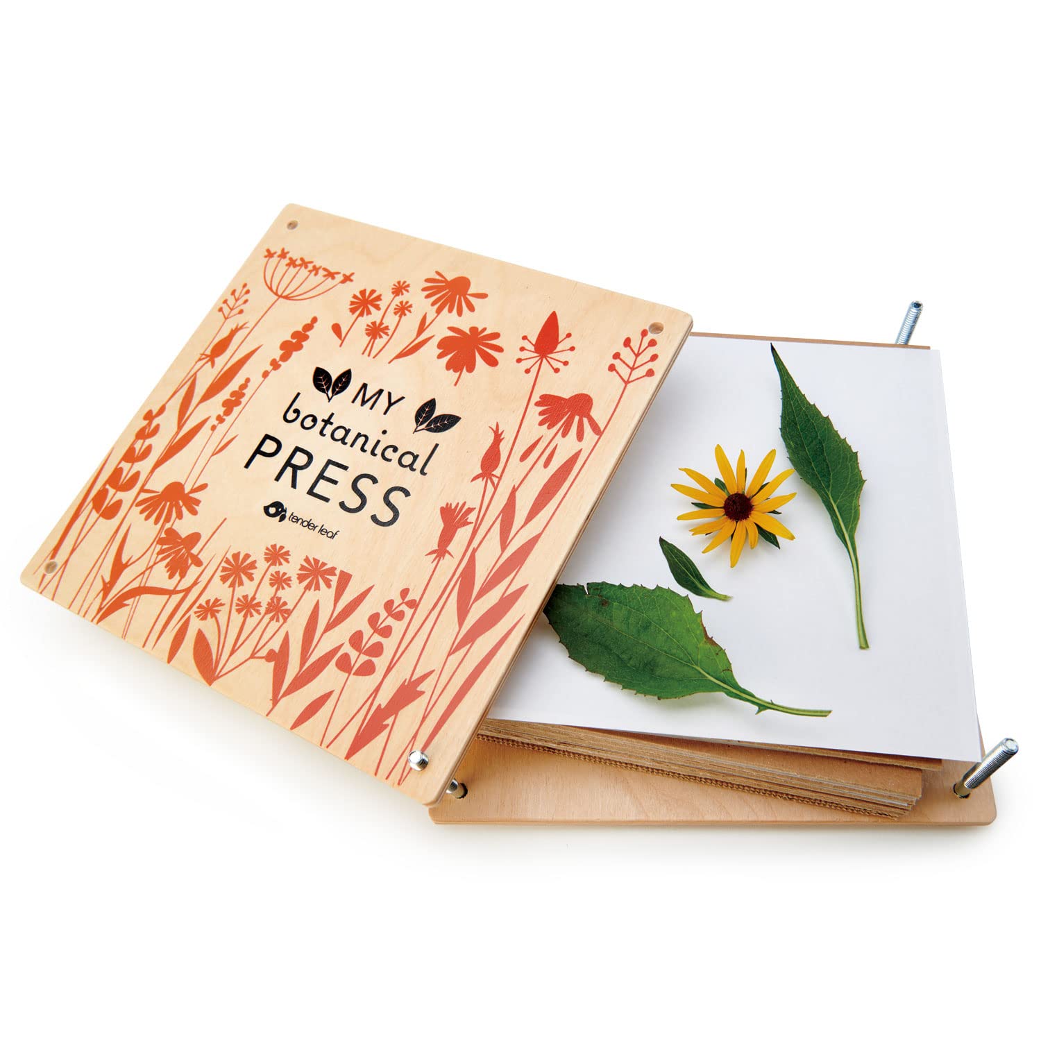 Tender Leaf Toys My Botanical Press easy-to-use design supports kids' nature crafts.