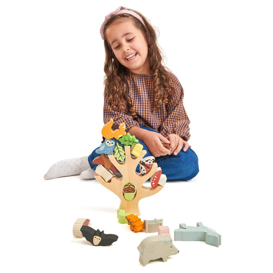 Tender Leaf Toys wooden animals closeup highlights durable pieces for open-ended exploration.