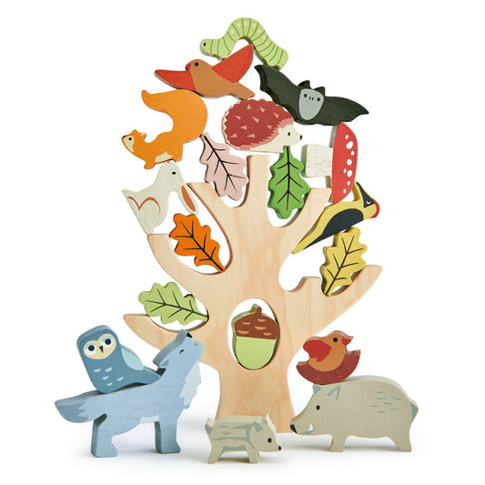 Tender Leaf Toys stacking forest animals promote early counting and language learning through play.