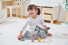 Tender Leaf Toys Sunny Doll Family wooden dolls for dollhouse play and open-ended adventures.