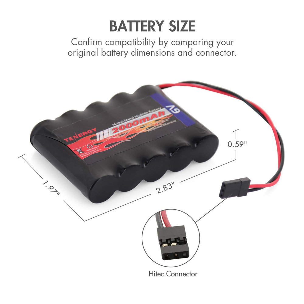 Tenergy battery uses 22 AWG silicone wire for flexible, reliable wiring.
