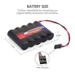 Tenergy battery uses 22 AWG silicone wire for flexible, reliable wiring.