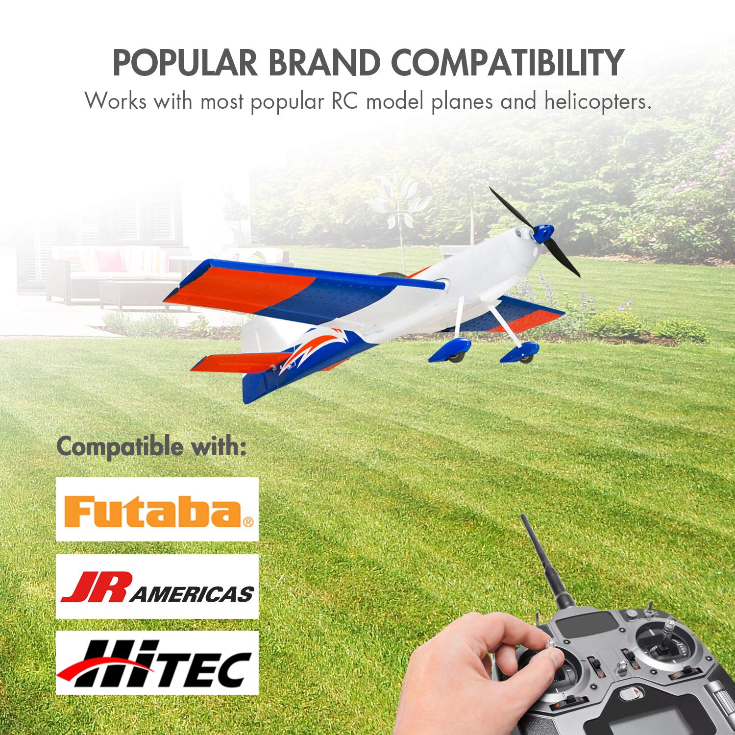 Tenergy NiMH flat-pack with compact dimensions for tight RC compartments.