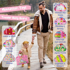 TenFans Busy Board clock page supports time-telling awareness.