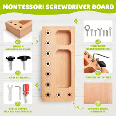 TenFans Busy Board highlights beech wood construction and smooth edges for safe play