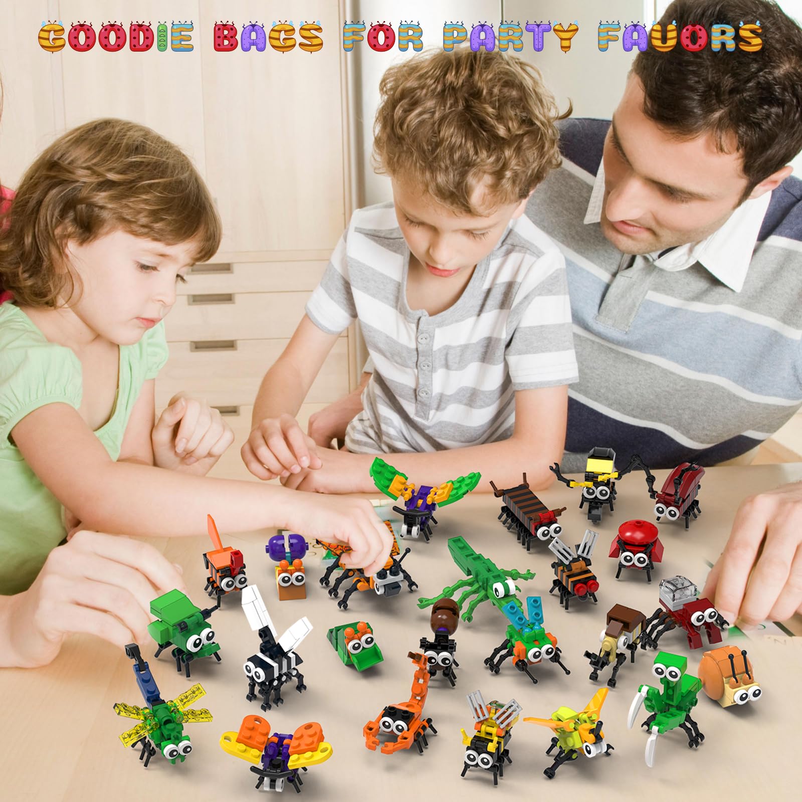 Tenhorses insect-building-set moth figure ideal for classroom prizes