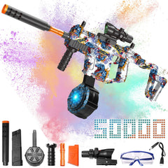 TENTAM Gel Blaster exterior with dinosaur graphics for dynamic outdoor battles