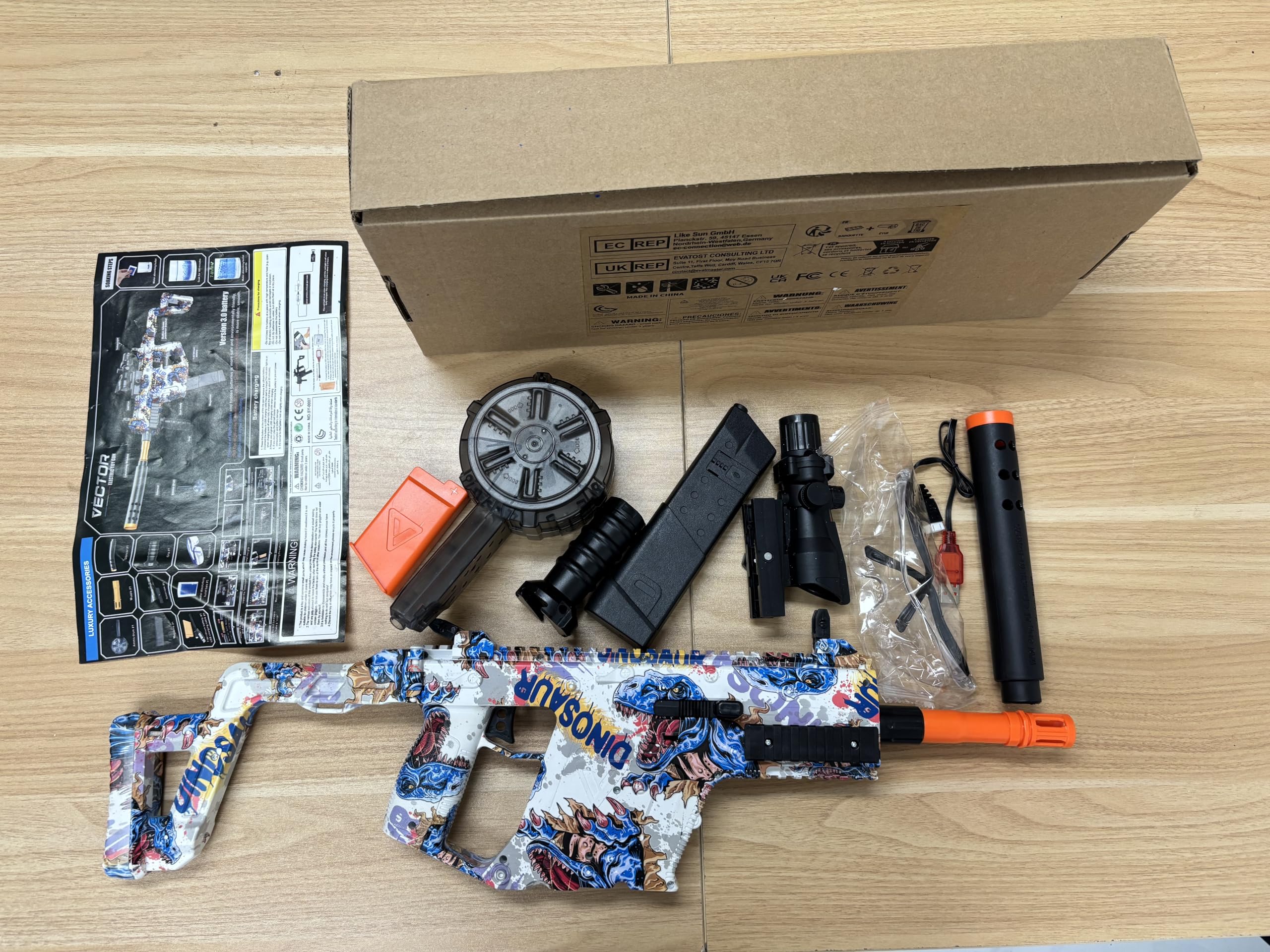 TENTAM Gel Blaster sight and vertical grip for improved aim