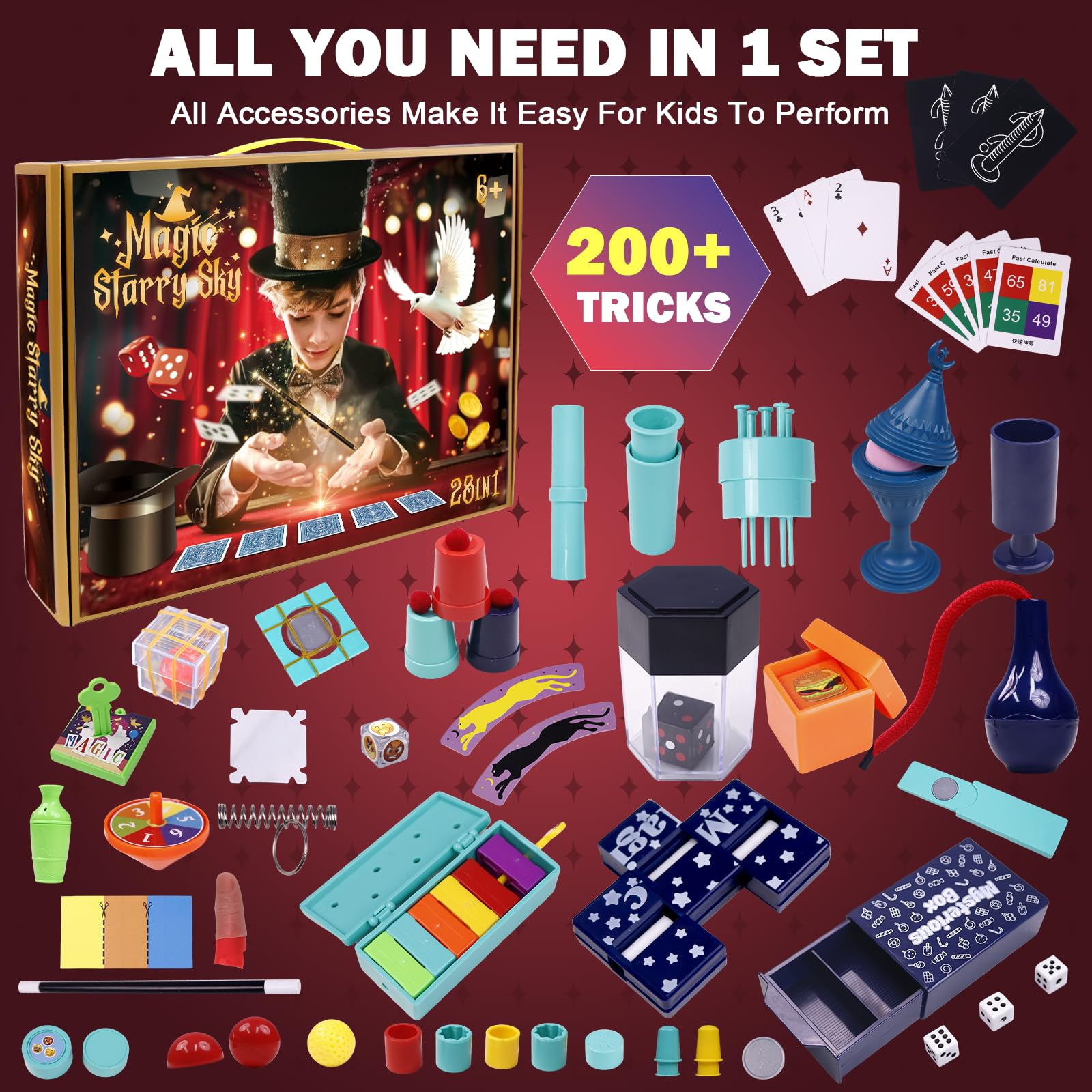 TENTAM Magic Wand Cards image invites quick learning with step-by-step visuals.