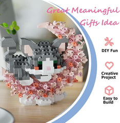 TENYEAH 4-in-1 cat block set decor and gifts makes compact display and gifts.