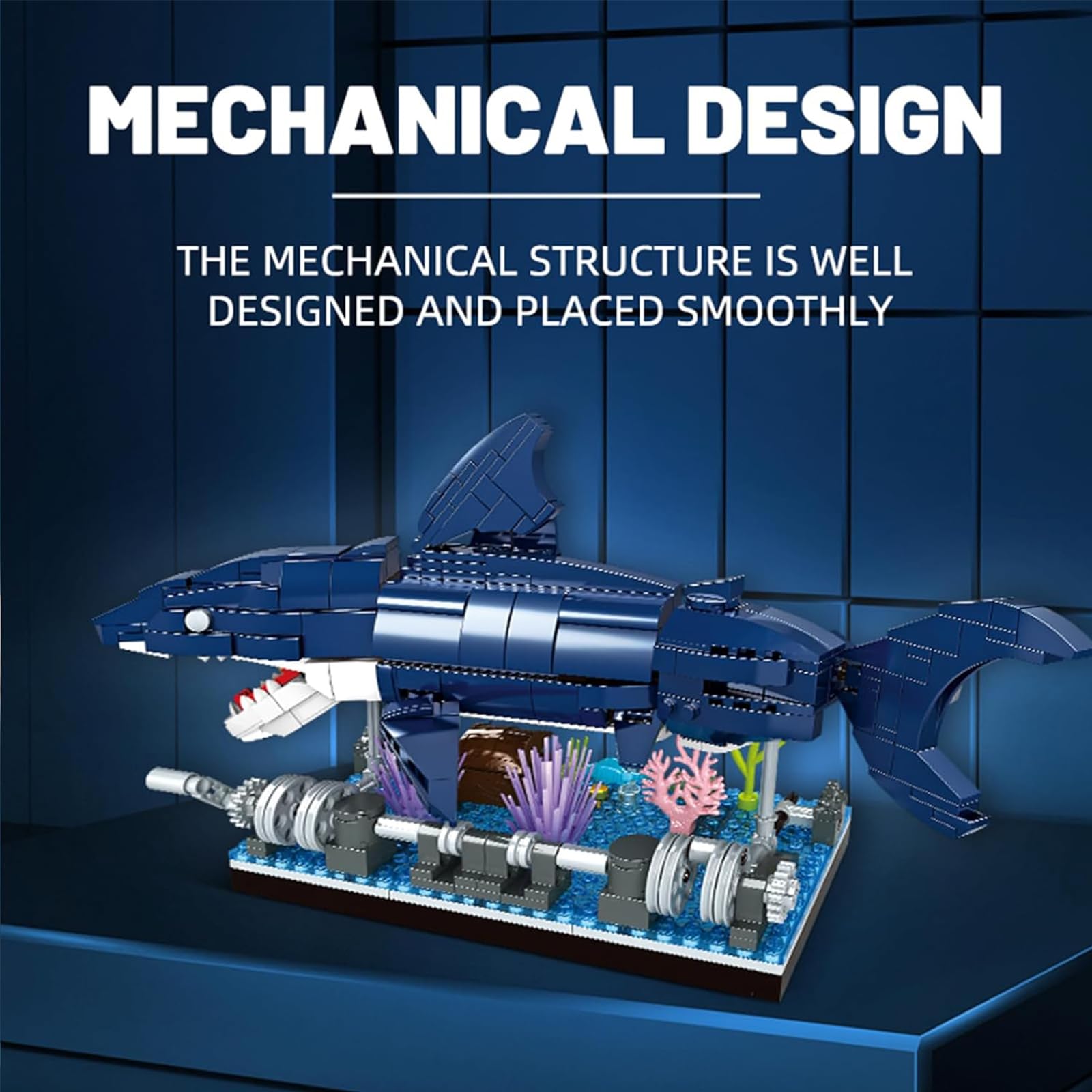 TENYEAH SHARK set instruction page guides assembly step-by-step for easy building.