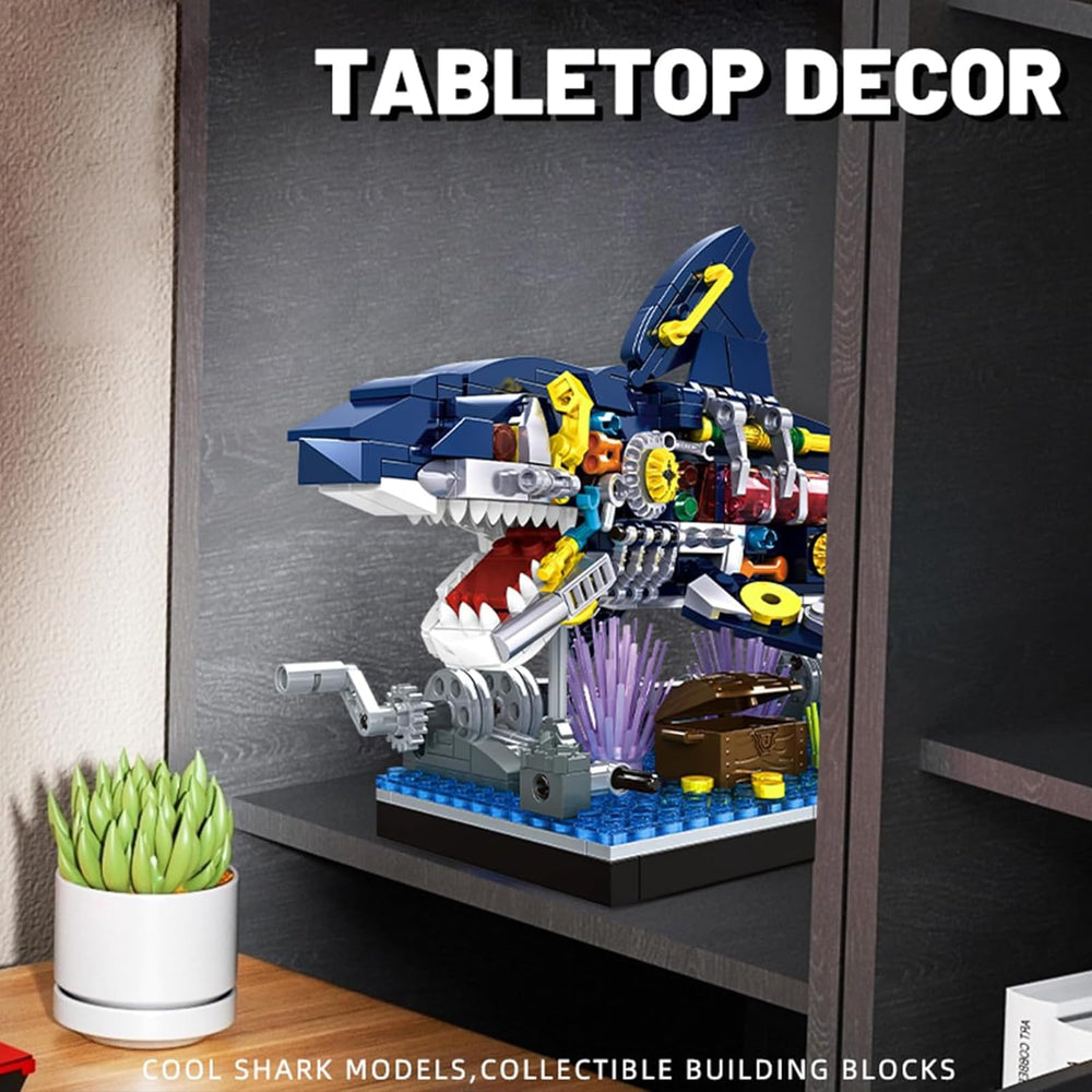 TENYEAH Shark decor for desk or shelf adds modern tech vibes to any room.