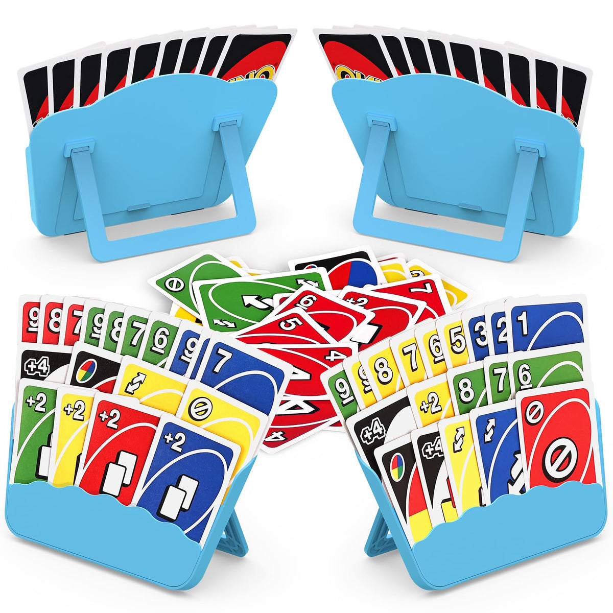 Tenyond card holder foldable stand eases card handling and viewing during play.