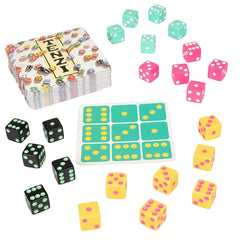 TENZI card spread highlighting 77 game variants for creative play sessions.
