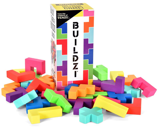 TENZI BUILDZI blocks on table ready for fast stacking fun
