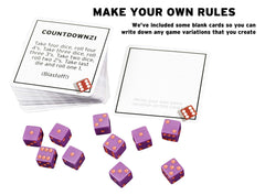 TENZI fast-action gameplay in a compact dice set.