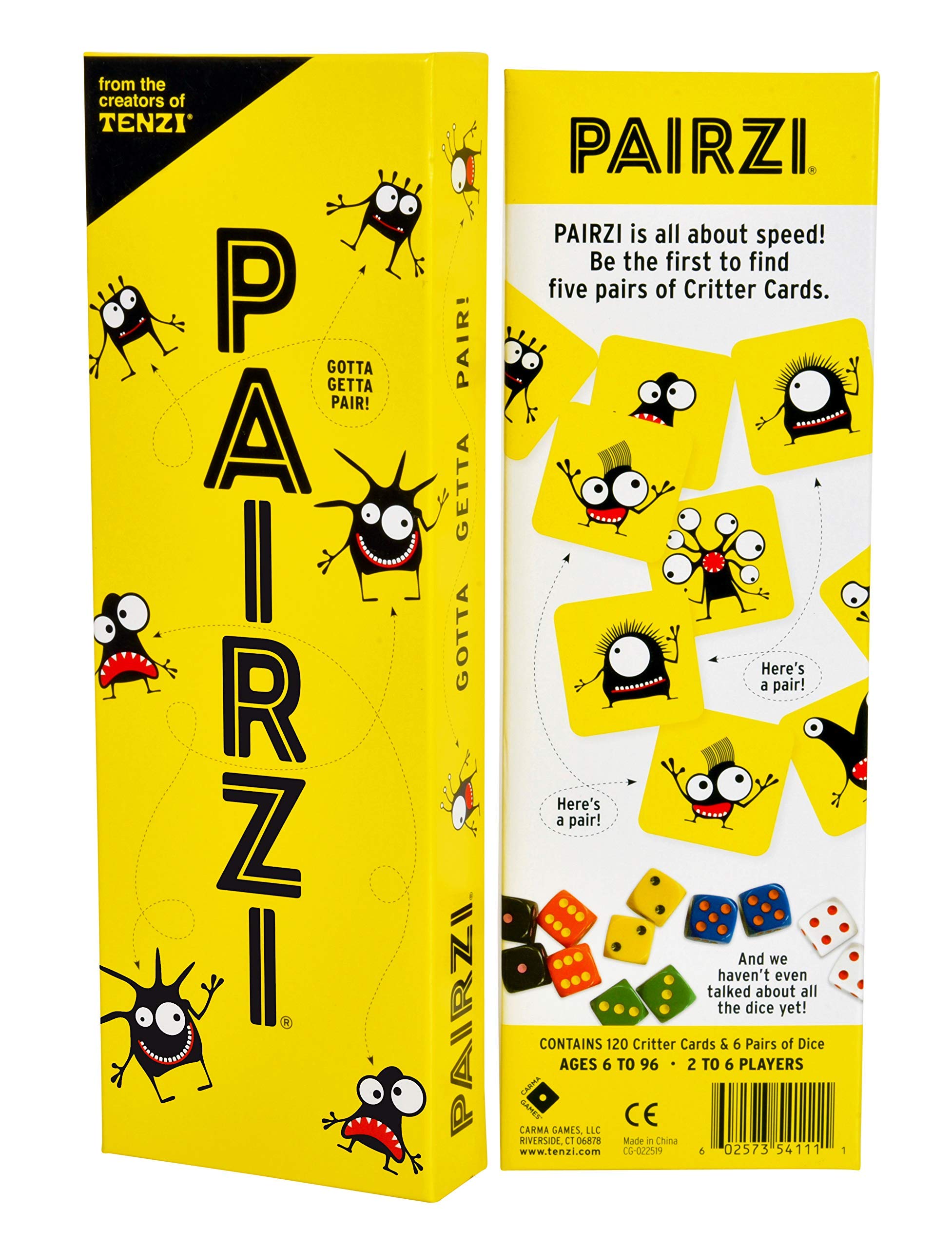 TENZI PAIRZI critters cards in action boosting speed and memory