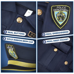 Tepsmigo Police Card and Wallet accessories provide realistic props for portraying a cop.